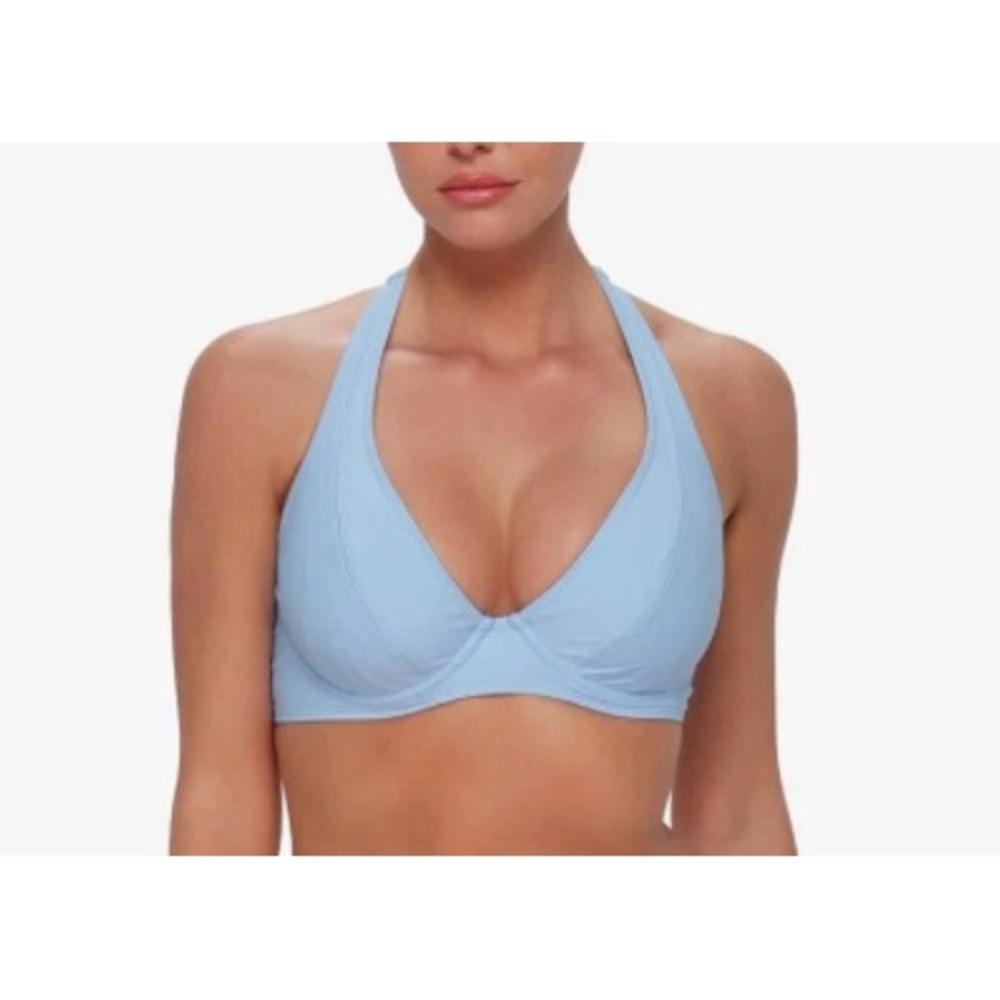 Sunsets Muse Halter Bikini Top Mint Green Underwire Recycled 34G‎ 36F 38E NWT